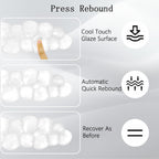 Gel Cloud Wrist Rest for Keyboard and Mouse Clear Mouse Pad with Wrist Rest 3PCS Ergonomic Cool Keyboard Wrist Pad Cute Acrylic Coaster Non-Slip Cute Transparent Mouse Wrist Pad for Computer Keyboard