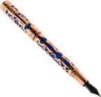 Conklin Endura Deco Crest Fountain Pen in Blue, Extra Fine Nib, Premium Writing