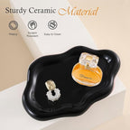 CCINPPY Ceramic Jewelry Tray Trinket Dish, Decorative Cloud Vanity Key Tray - Image 5