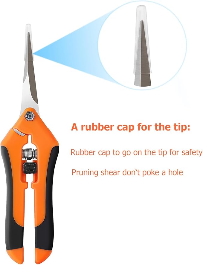 BEoffer 4 Pack Pruning Shears, 6.5 Inch Garden Scissors Gardening Hand Pruning - Image 4