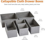 Amazon Basics Cloth Drawer Storage Organizer Boxes - Image 2