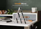 Claiks Standing Desk with Drawers, Adjustable Stand Up Electric Small Standing - Image 8