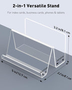Uniclife 2 Pack 3x5 Index Card Holder, Index Card Organizer, Postcard Holder - Image 5
