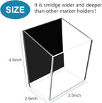 VACONICO Magnetic Pen Holder, Acrylic Dry Erase Marker Holder, Large Capacity - Image 4