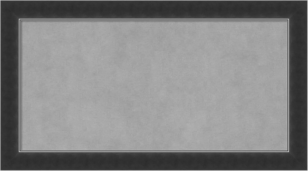 Amanti Art Black Framed Magnetic Board 15x27 Small Vision Board