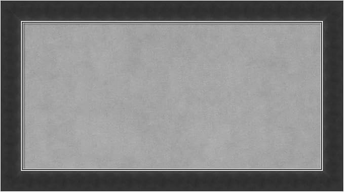 Amanti Art Black Framed Magnetic Board 15x27 Small Vision Board by AmantiArt