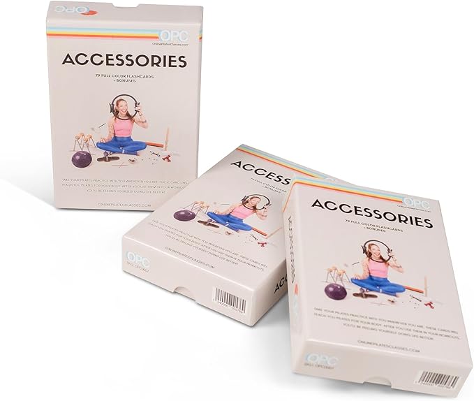 OnlinePilatesClasses Pilates Accessories Flashcards, 79 All-Levels Illustrated - Image 5