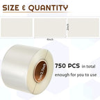 Zonon 750 Pcs Clear Labels Label Protector Clear Stickers Wafer Seals - Image 2
