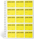School Visitor Log Book, Spiral-Bound Visitor Badges, Guest Register Book by IDCardPros