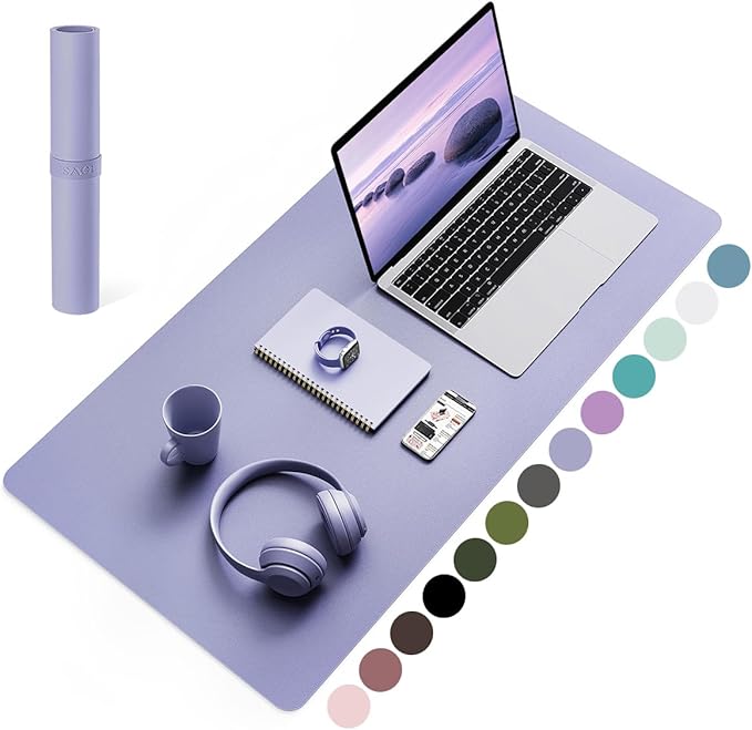 YSAGi Non-Slip Leather Desk Pad, Waterproof Laptop Computer Desk Keyboard Mat by YSAGi