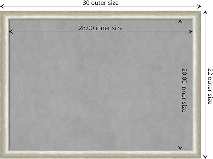 Amanti Art Silver Framed Magnetic Board 22x30 Medium Vision Board - Image 4