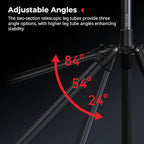 SMALLRIG 74.8"/ 6.23 ft Adjustable Light Stand Photography, Max Load 8.8 lb - Image 5