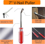 INBWENH 3Pcs Upholstery Staple Remover Nail Remover Tool Set Including Tack - Image 3