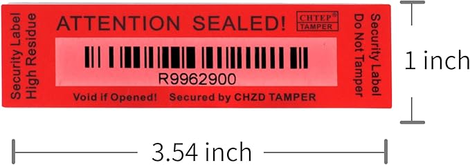ChtepTamper 100 Pieces Total Transfer Tamper-Evident Stickers Security Labels - Image 4