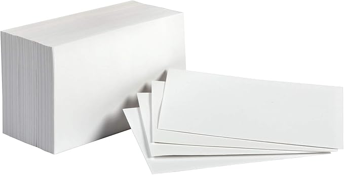 Amazon Basics Blank Index Cards, 10 Pack of 100 - Image 4