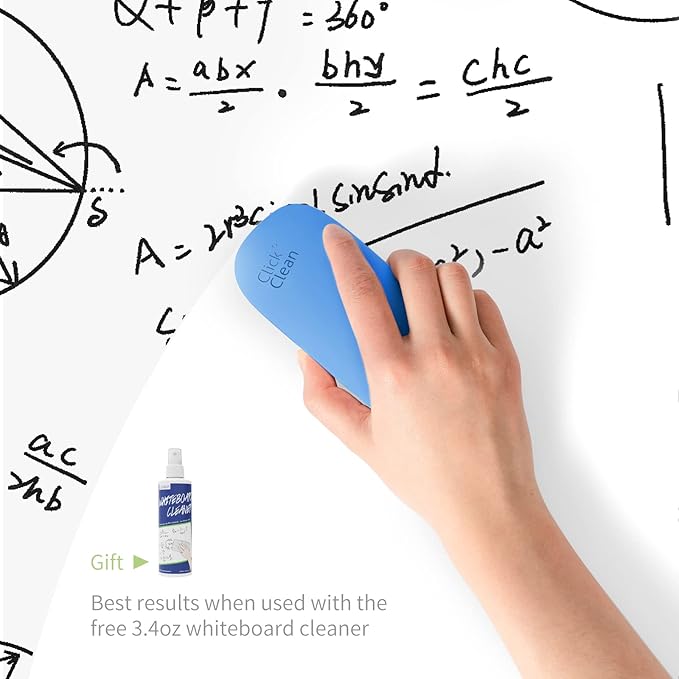 CLICK CLEAN Replaceable Dry Erase Board Eraser, 4-in-1 Magnetic Whiteboard - Image 3