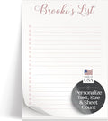 Personalized Notepads with Checkboxes, Personalized To Do Notepad, Personalized by CurioPress