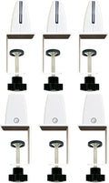 Jhanw Desk Divider Clamp For 1/8" To 0.51" Panel, Adjustable Desk Partition by Jhanw