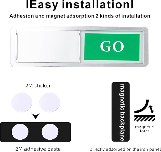 Go/No Go Door Sign Indicator for Office, Conference Room. Room Status Tells - Image 3
