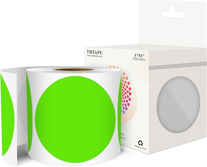 3 Inch Round Color Coding Labels by Unknown