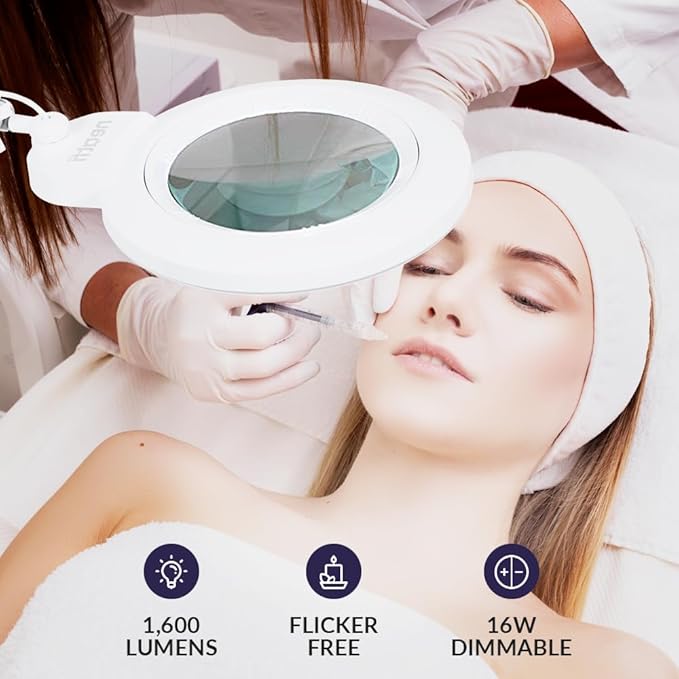 Neatfi XL Bifocal LED Magnifying Lamp, 7-Inch Lens, 5D/20D Magnification - Image 4