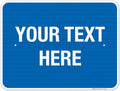 Personalized Custom Blue Background Customize by SigoSigns