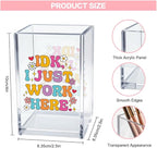 Vgrti IDK I Just Work Here Acrylic Cosmetic Pencil Pen Holder Cup, Sarcastic - Image 2