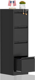 4-Drawer File Cabinet with Lock, Metal Vertical Filing Cabinets by MetalStorageCabinet