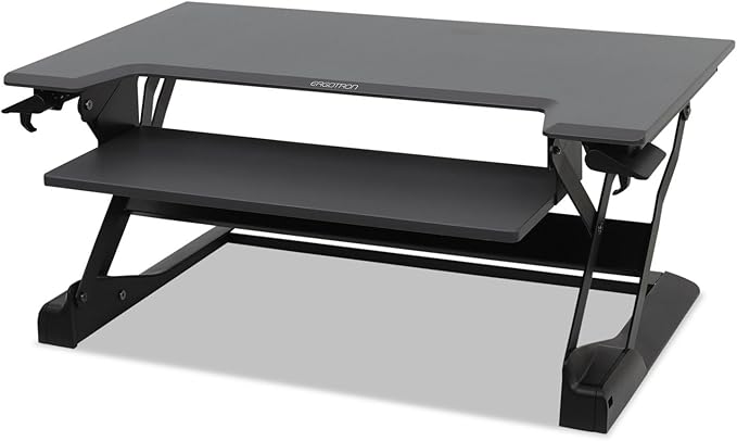 Ergotron – USA Assembled WorkFit-TL Standing Desk Converter, Dual Monitor Sit by Ergotron