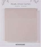 DiverseBee 50 Sheets Pastel Transparent Sticky Notes, 3x3” Clear Sticky Tabs by DiverseBee