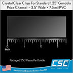 Clip Strip Corp. Price/Data Channel Label Holder Chips, 3.5" L x 1.25" H - Image 6