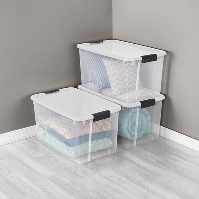 Sterilite 4-Pack 70 Quart & 6-Pack 30 Quart Ultra Latching Box, and Office - Image 5
