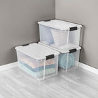 Sterilite 4-Pack 70 Quart & 6-Pack 30 Quart Ultra Latching Box, and Office - Image 5