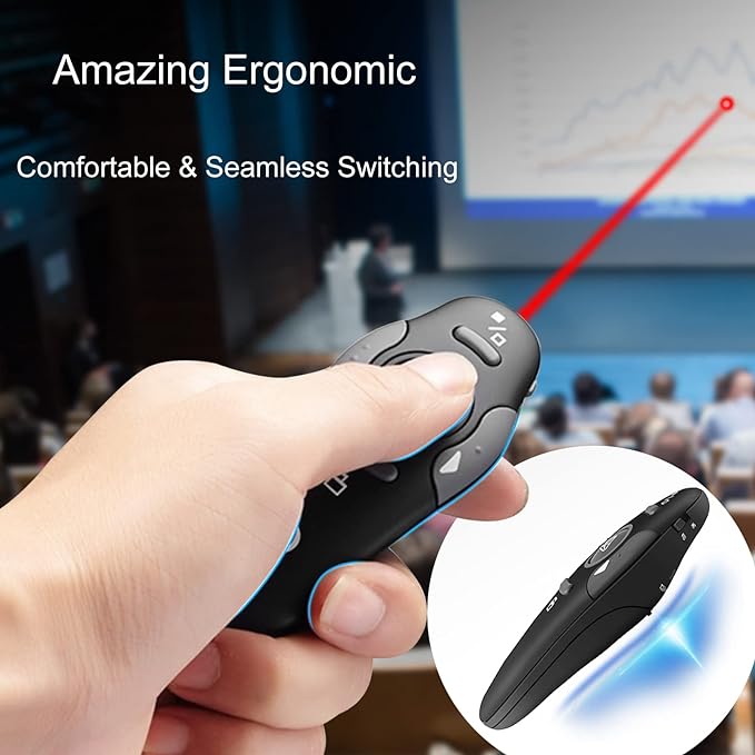 Wireless Presentation Clicker for PowerPoint Presentations, USB Dongle - Image 2