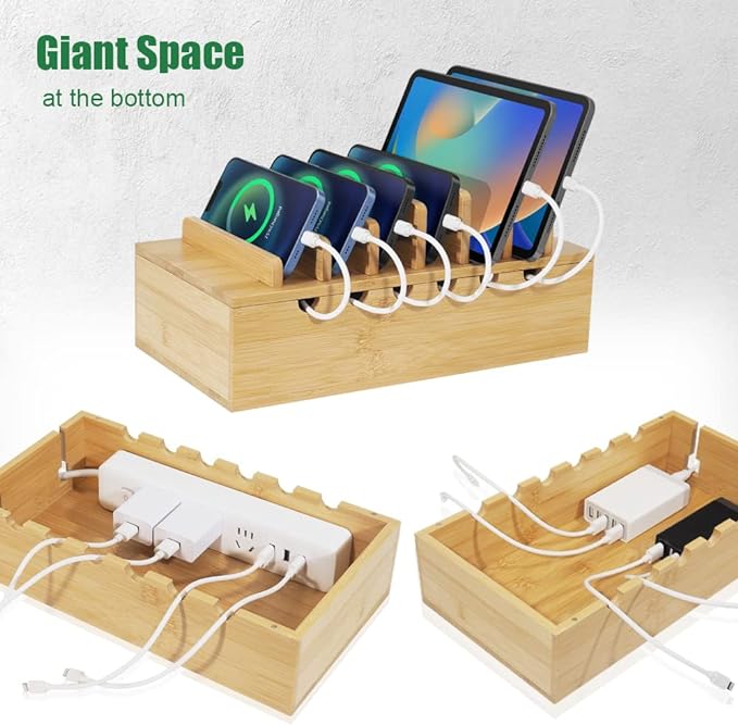 LEOKKARR Bamboo Charging Station - Image 5