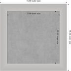 Amanti Art Silver Framed Magnetic Board 15x15 X-Small Vision Board - Image 4