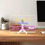 Acrylic Dry Erase Board with Light 11.8 X 7.9” Clear Light up Dry Erase Board - Image 8