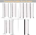 MAYOLIAH 4 Panel Room Divider Screen 6Ft Tall Foldable Privacy Dividers Indoor - Image 4