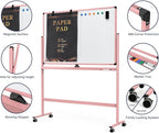 Large Dry-Erase Rolling Magnetic Whiteboard - Image 3
