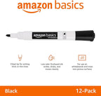 Amazon Basics 12-Pack Low-Odor Chisel Tip Dry Erase Whiteboard Markers - Image 5