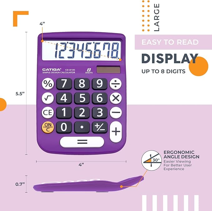 CATIGA Desktop Calculator 8 Digit - Image 2