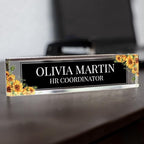 Signs ByLITA Floral Pattern Customized Nameplate | Harvest Sun Personalized - Image 6
