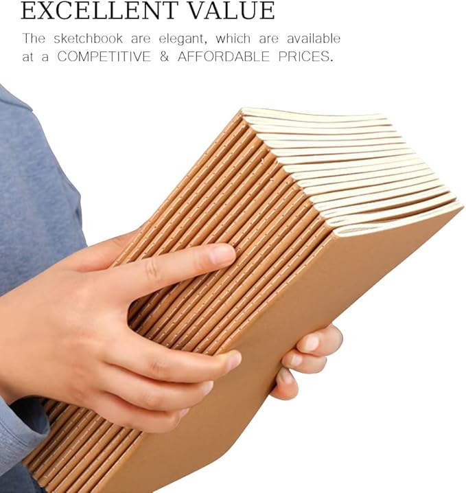 110 Pack A5 Composition Notebooks Bulk, Kraft Cover Lined Paper Journal - Image 6