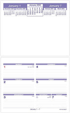 AT-A-GLANCE 2024 Flip-A-Week Weekly Desk Calendar Refill, 7in X 5 5/8in (SW705X5024)
