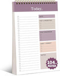 104 Pgs To Do List Notepad, 52 Undated Sheets Duplex-printed Daily Planner by ALKALO