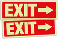 iSYFIX Exit Signs with Directional Right Arrow by iSYFIXPREMIUMSIGNS
