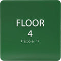 Forest ADA Floor 4 Sign with Braille – Made from Durable Acrylic and Ready to by ADACentralSigns