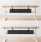Oxford Cloth Under Desk Cable Management Tray, No-Drill 36" Desk Cable - Image 8