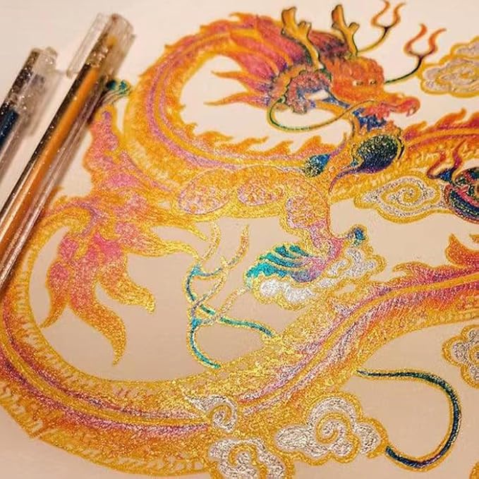 Grabie Glitter Gel Pens, 12 Colors Gel Pens - Image 5