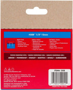 Arrow Fastener Heavy Duty Staples 508 - Flat Crown, Steel, T50 Stapler Compatible - 1/2", 24 Pack